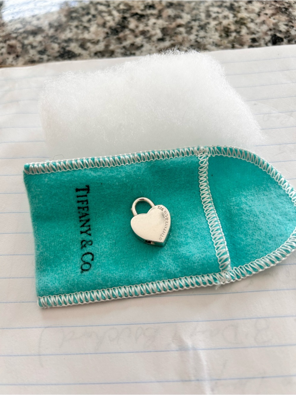 Tiffany & Co. Return to Tiffany Heart Lock Charm .925 Sterling Silver - Picture 8 of 11